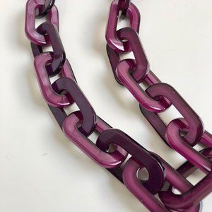 Rara Avis / Iris Apfel Resin Chain Link Necklace